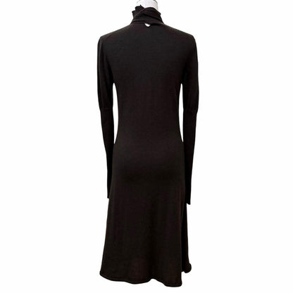Hermes Cashmere Silk Blend with Chaine D'ancre Chain a Line Knit Long Dress — view 3