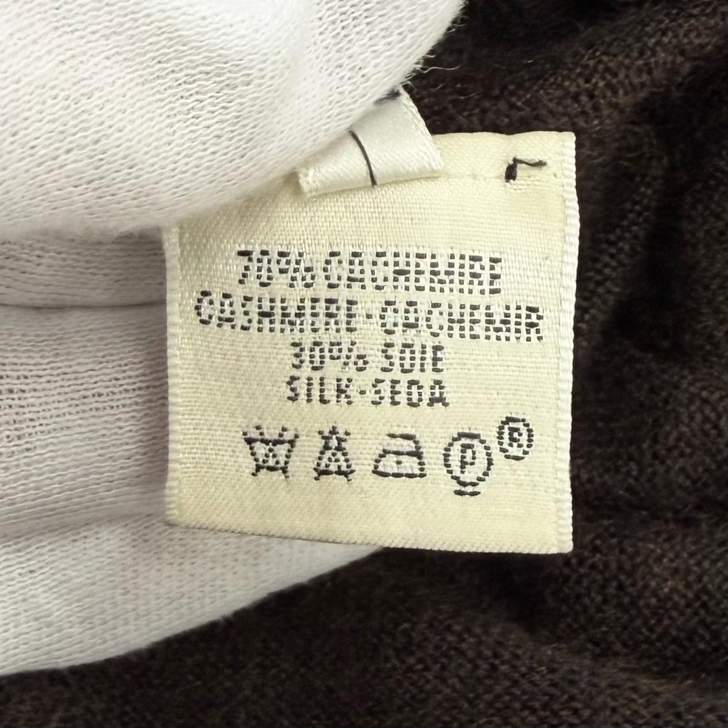 Hermes Cashmere Silk Blend with Chaine D'ancre Chain a Line Knit Long Dress — view 8