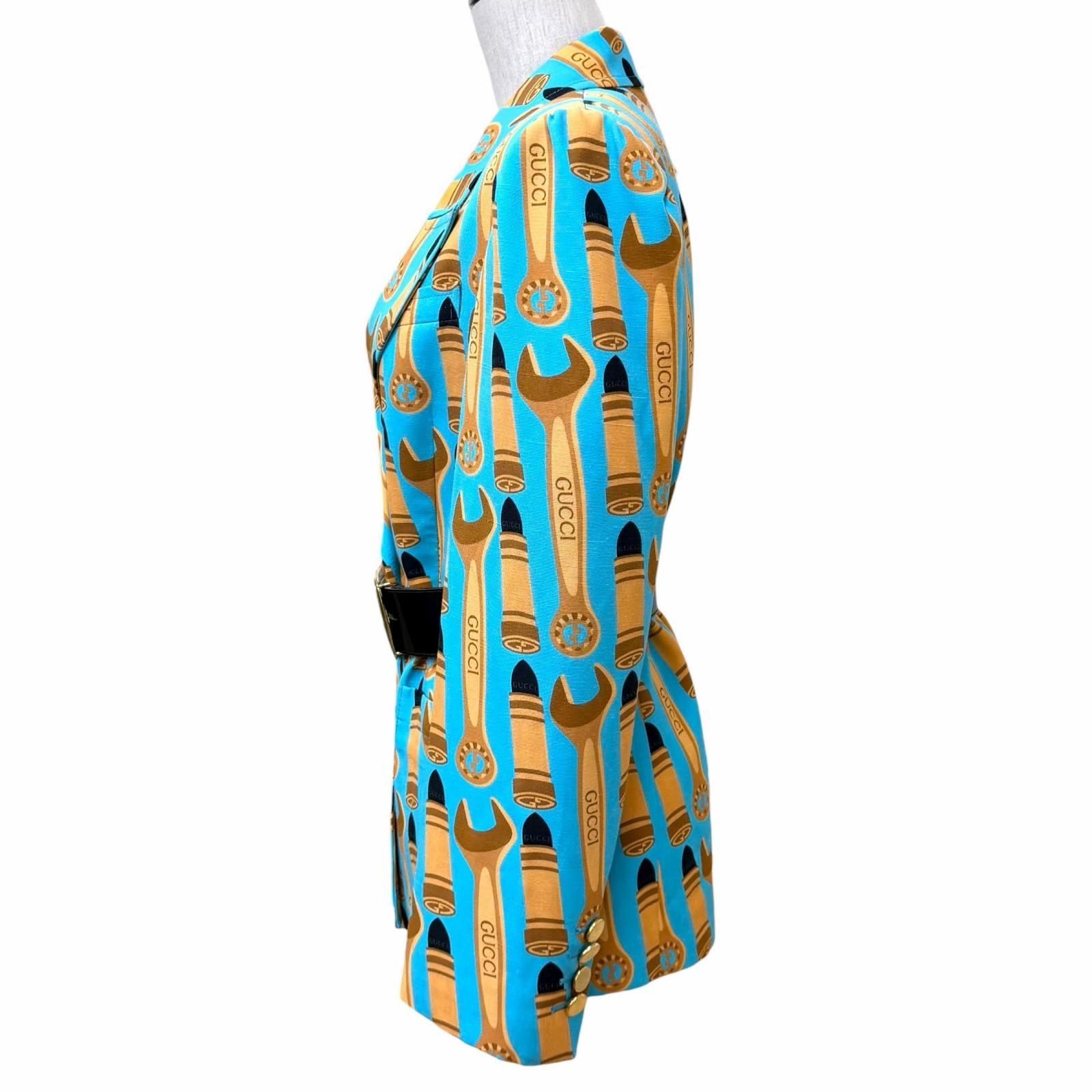 Gucci Silk with Belt Lip logo Jacket — view 2