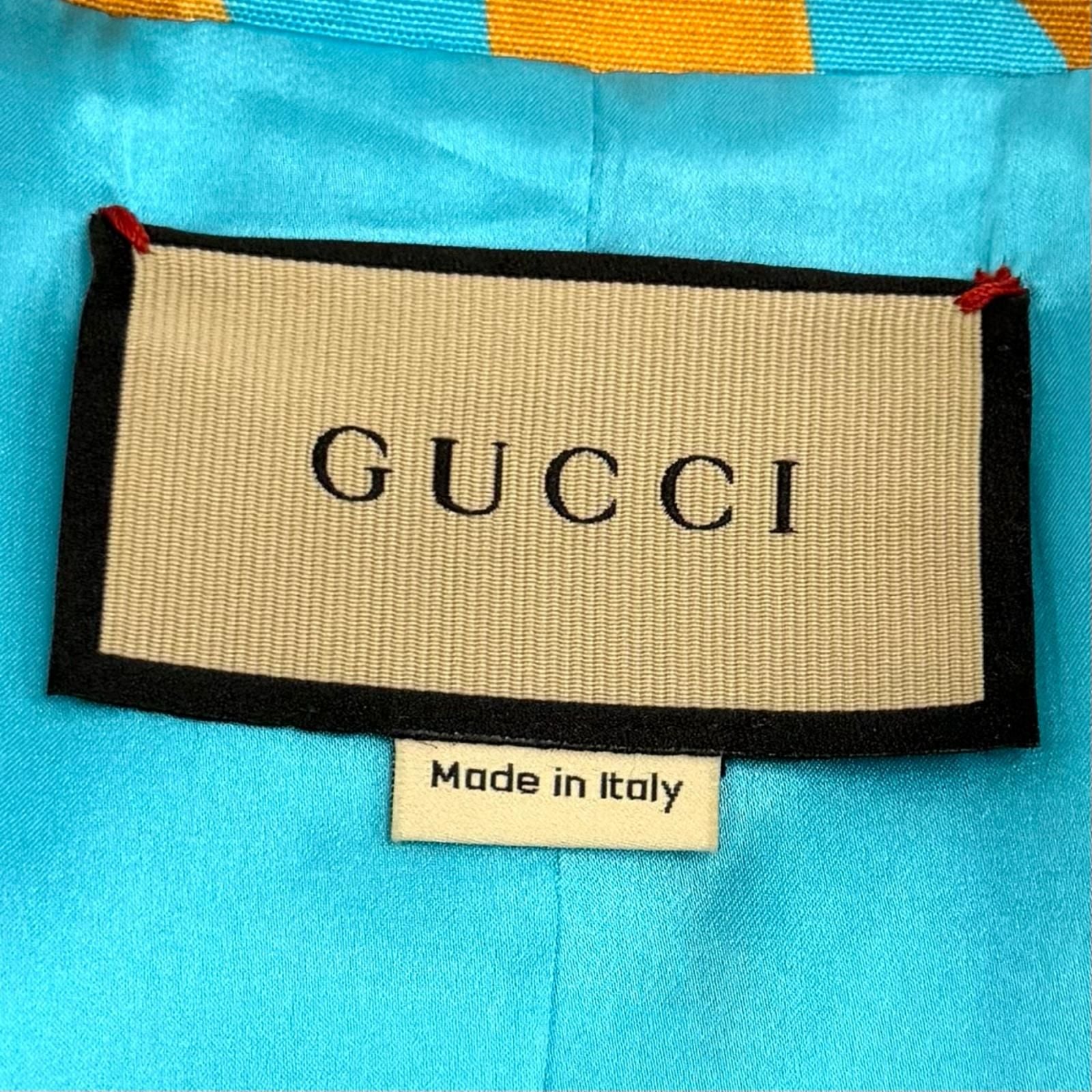 Gucci Silk with Belt Lip logo Jacket — view 8