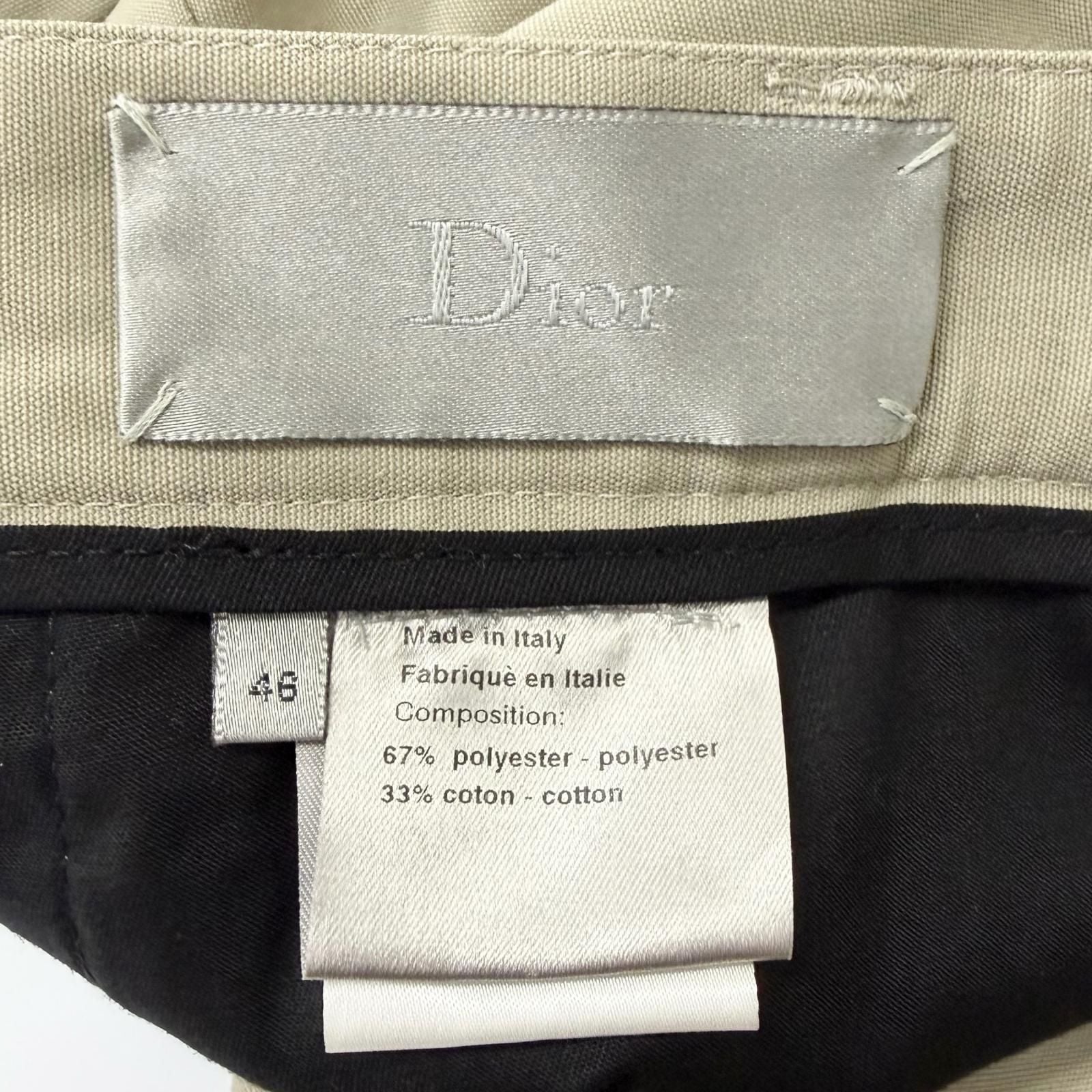 Dior Homme Vintage Eddy Slimane Strip Era Cargo Pants Beige 46 — view 5