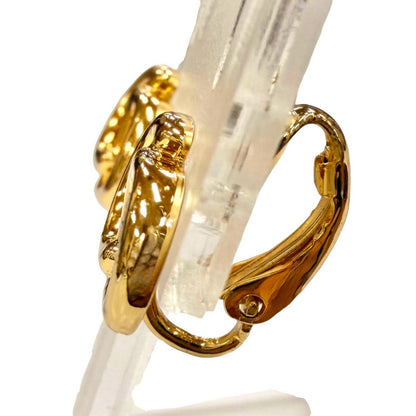 Dior Vintage CD Logo Earrings for Both Ears Gold — view 2