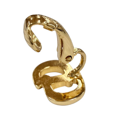 Dior Vintage CD Logo Earrings for Both Ears Gold — view 6