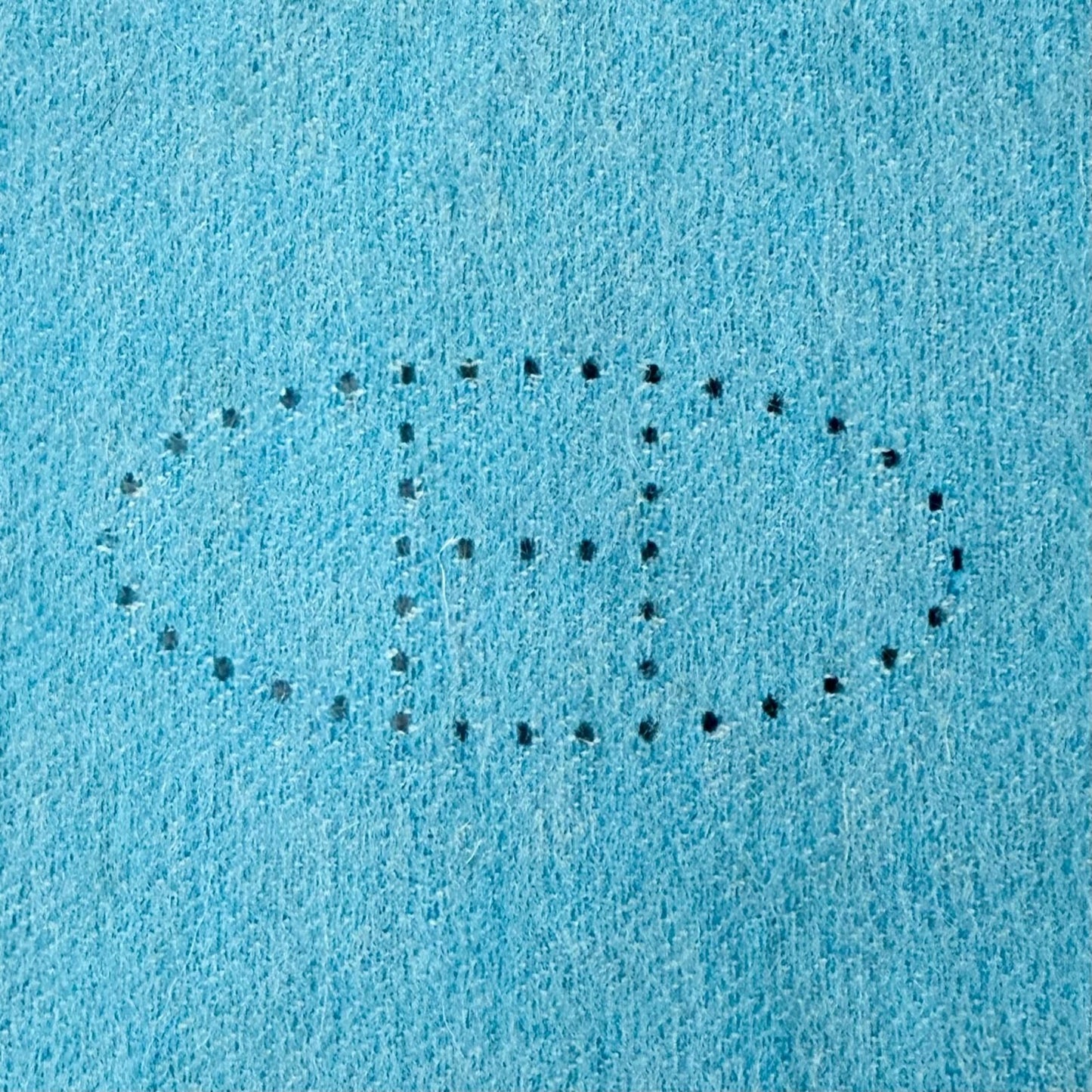 Hermes Cashmere 100% Blue Turquoise Evelyne Logo Fringe Bicolor Scarf — view 6