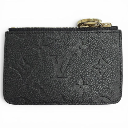 Louis Vuitton Card Case Holder Romy Monogram Empreinte Coin Purse Noir Black