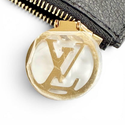 Louis Vuitton Card Case Holder Romy Monogram Empreinte Coin Purse Noir Black — view 7