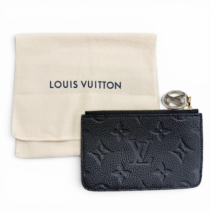 Louis Vuitton Card Case Holder Romy Monogram Empreinte Coin Purse Noir Black — view 2