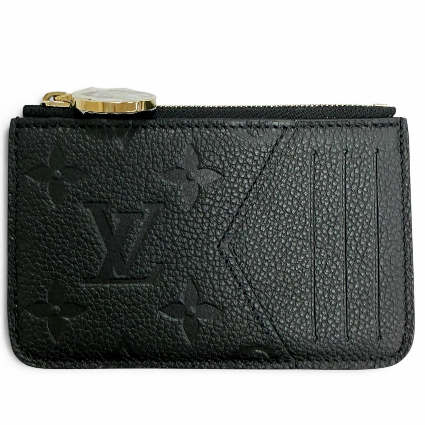 Louis Vuitton Card Case Holder Romy Monogram Empreinte Coin Purse Noir Black — view 3
