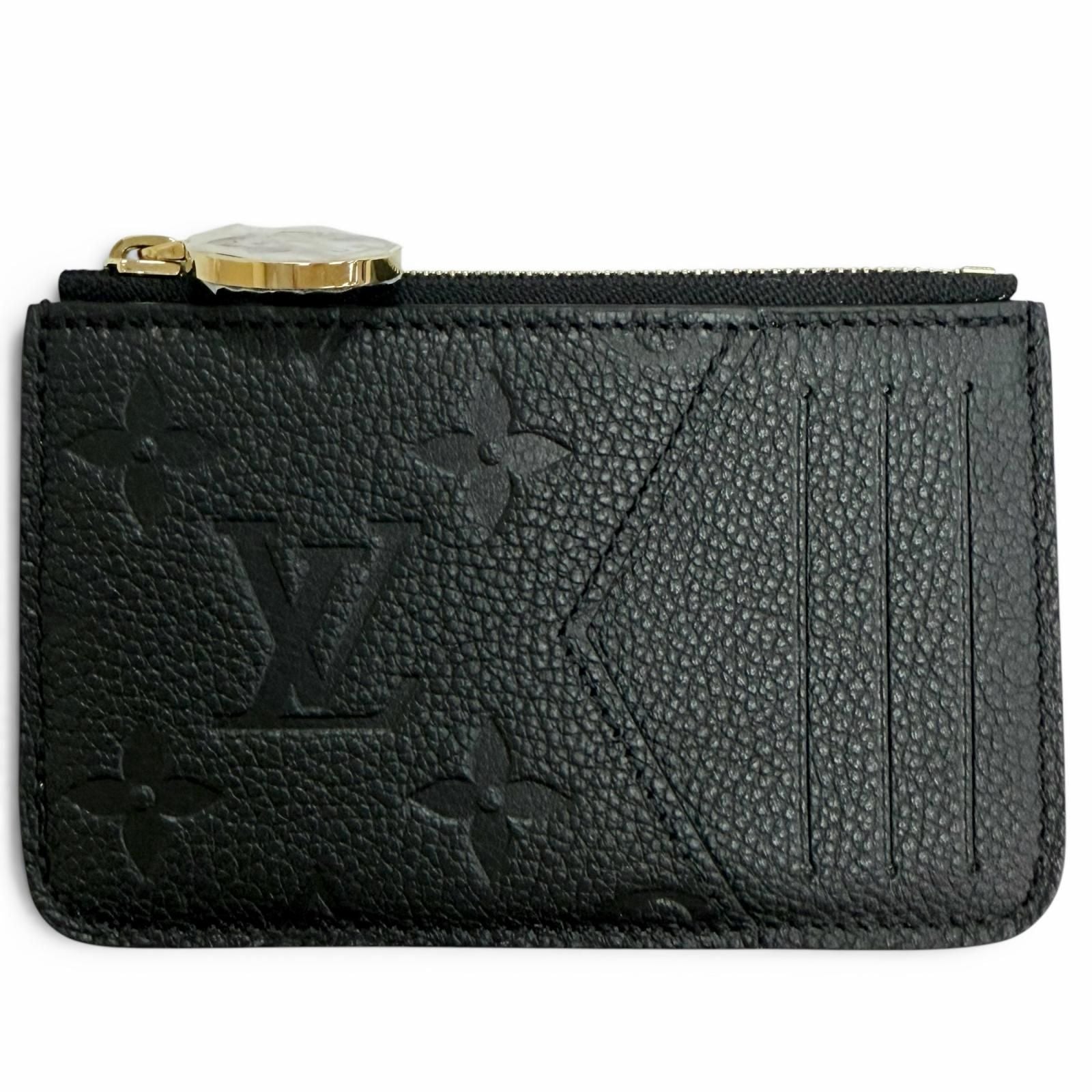 Louis Vuitton Card Case Holder Romy Monogram Empreinte Coin Purse Noir Black — view 3