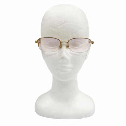 Cartier Vintage Marble Motif Half Frim Two Point Logo Eyewear Sunglasses Gold — view 2