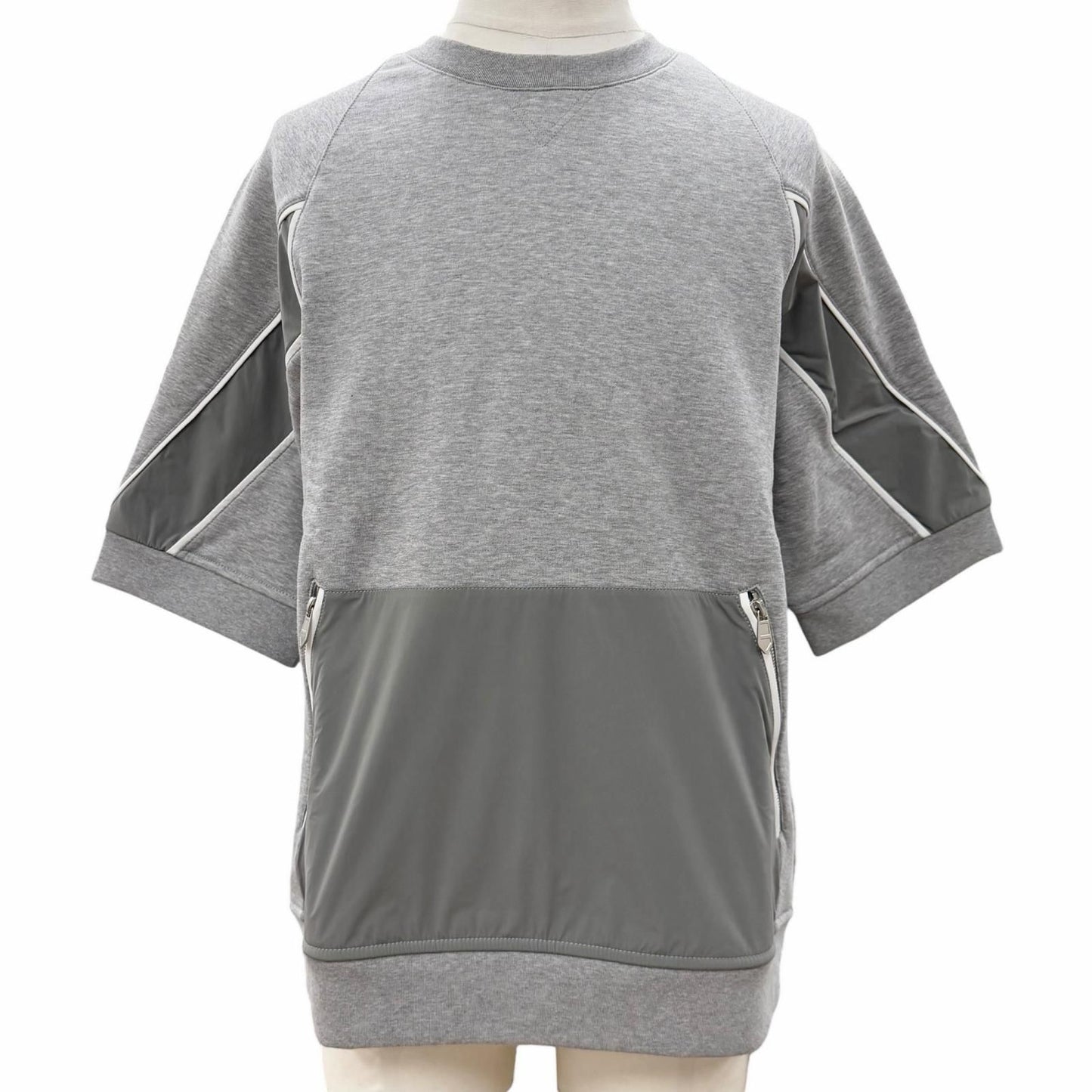 Hermes Capsule Sports Short Sleeve Sweatshirt Pullover Gray XL