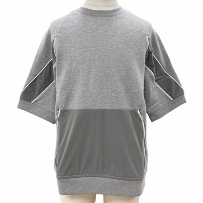 Hermes Capsule Sports Short Sleeve Sweatshirt Pullover Gray XL