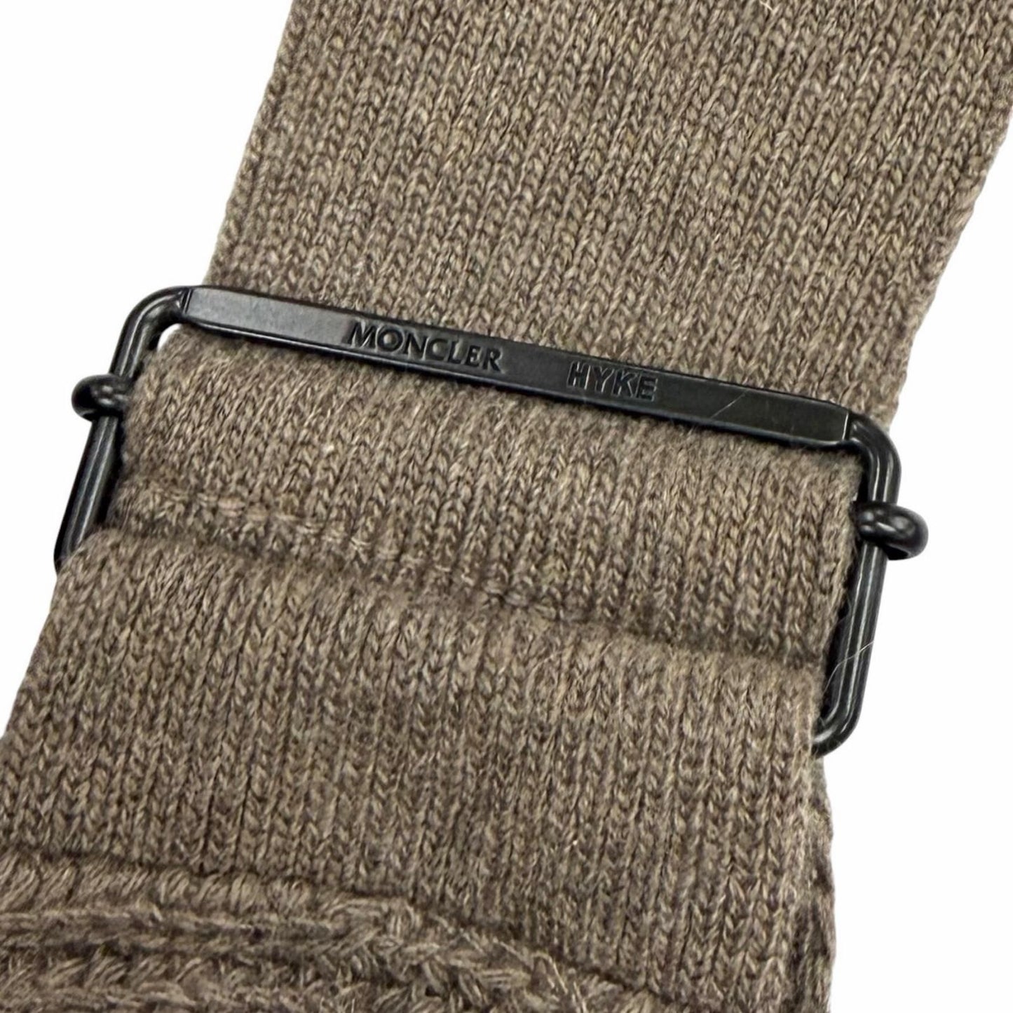 Moncler Genius 4 Hyke Abito Cashmere Wool Blend Rubber Logo Patch Knit Long — view 6