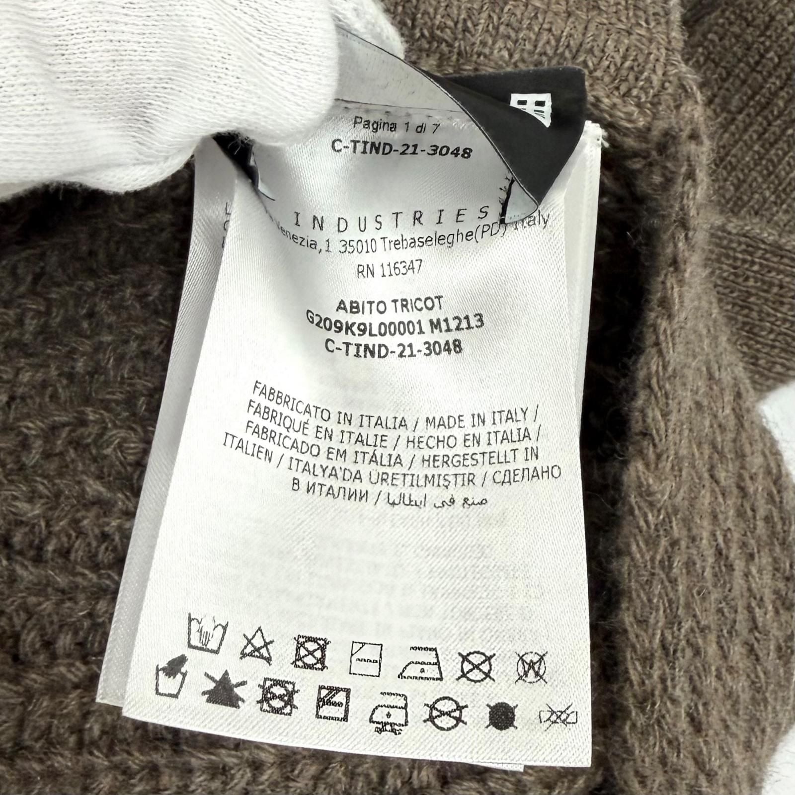 Moncler Genius 4 Hyke Abito Cashmere Wool Blend Rubber Logo Patch Knit Long — view 9
