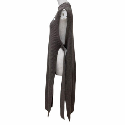 Moncler Genius 4 Hyke Abito Cashmere Wool Blend Rubber Logo Patch Knit Long — view 2