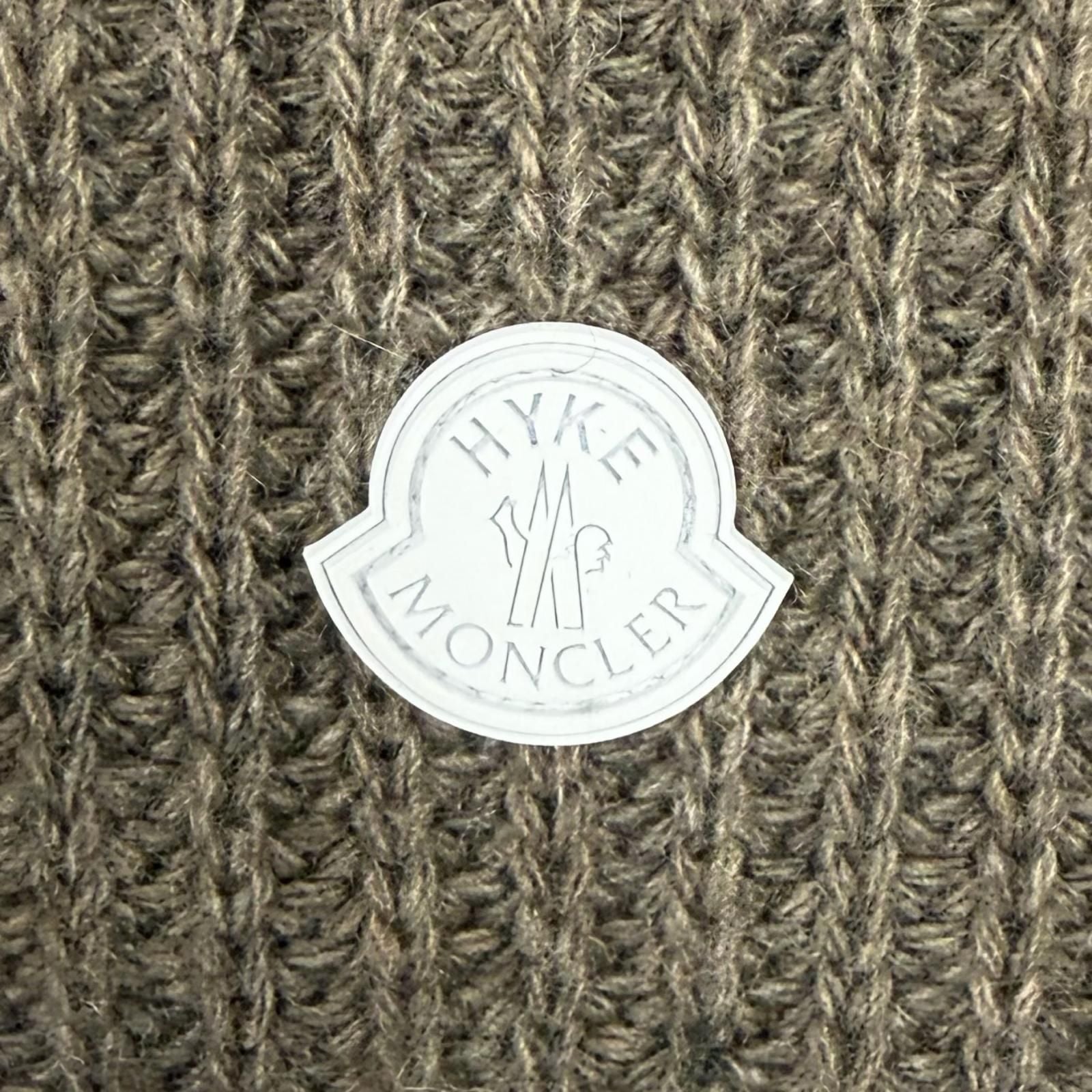 Moncler Genius 4 Hyke Abito Cashmere Wool Blend Rubber Logo Patch Knit Long — view 5