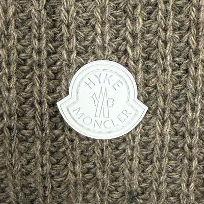 Moncler Genius 4 Hyke Abito Cashmere Wool Blend Rubber Logo Patch Knit Long — view 5
