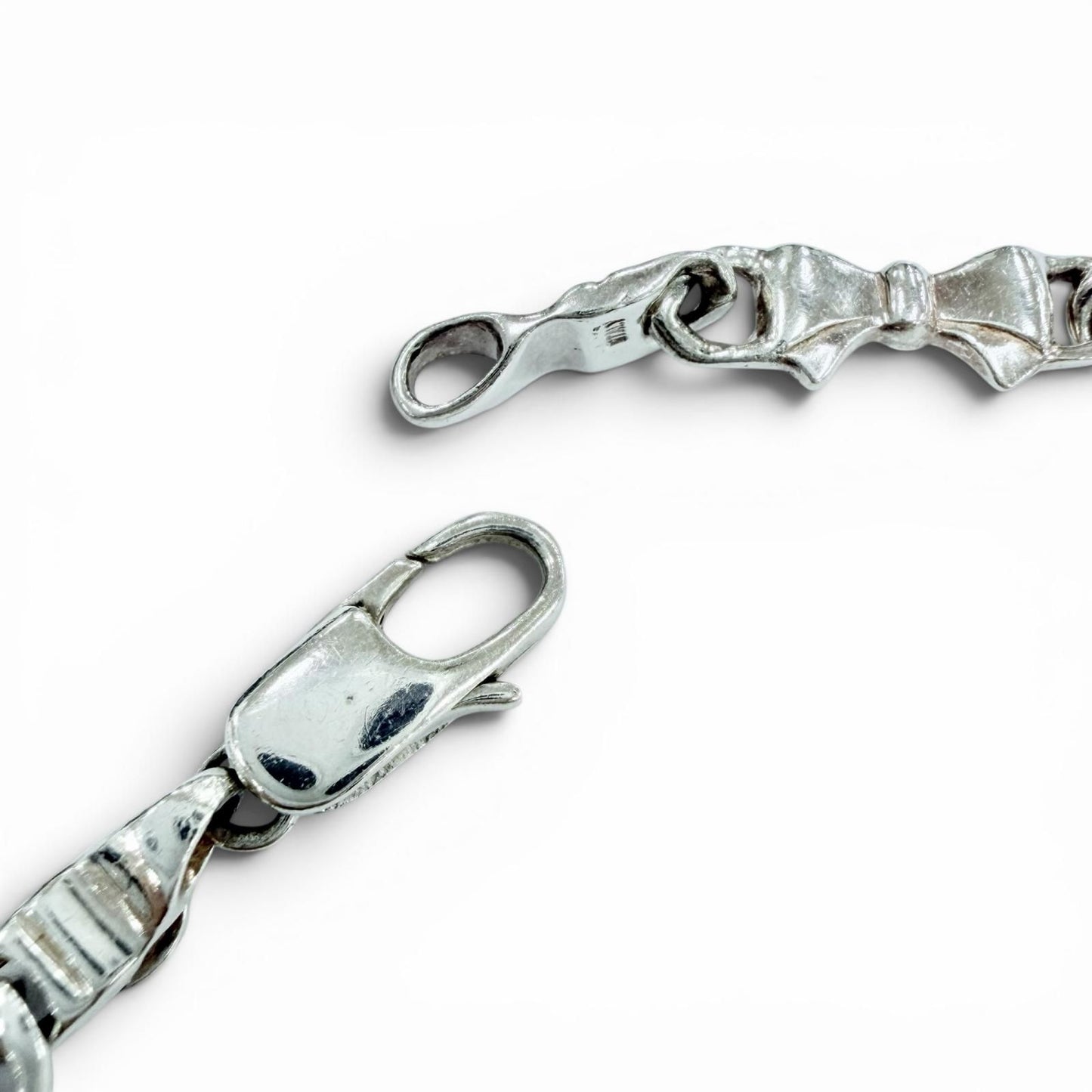 Tiffany & Co Vintage Puff Ribbon Chain Bracelet 18.5 cm Silver — view 4