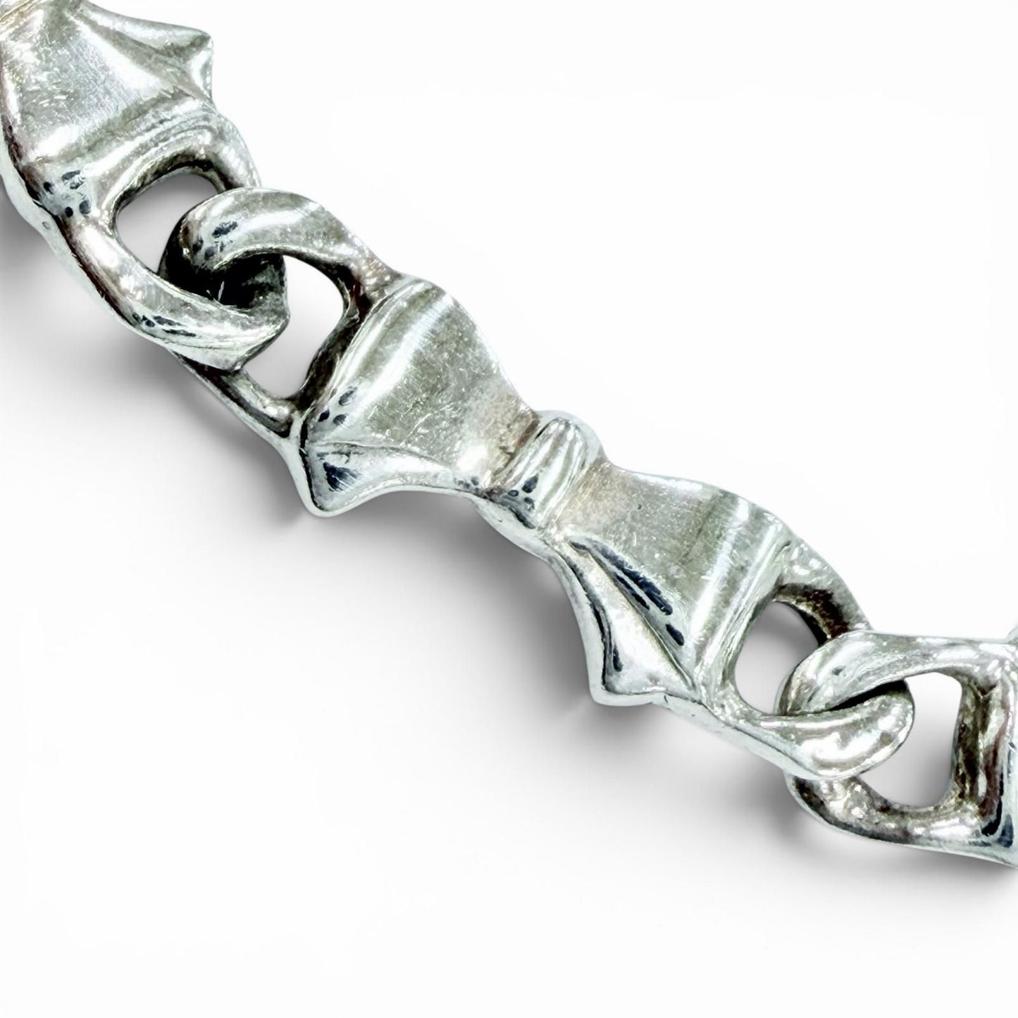 Tiffany & Co Vintage Puff Ribbon Chain Bracelet 18.5 cm Silver — view 2
