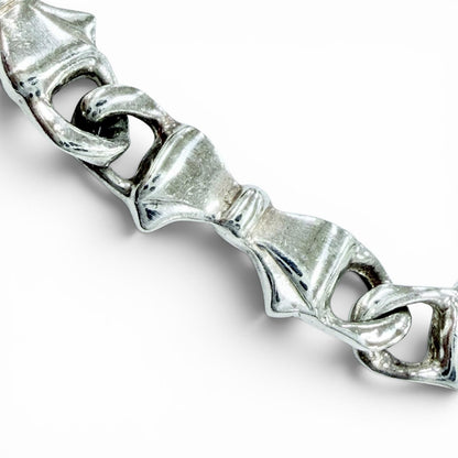 Tiffany & Co Vintage Puff Ribbon Chain Bracelet 18.5 cm Silver — view 2