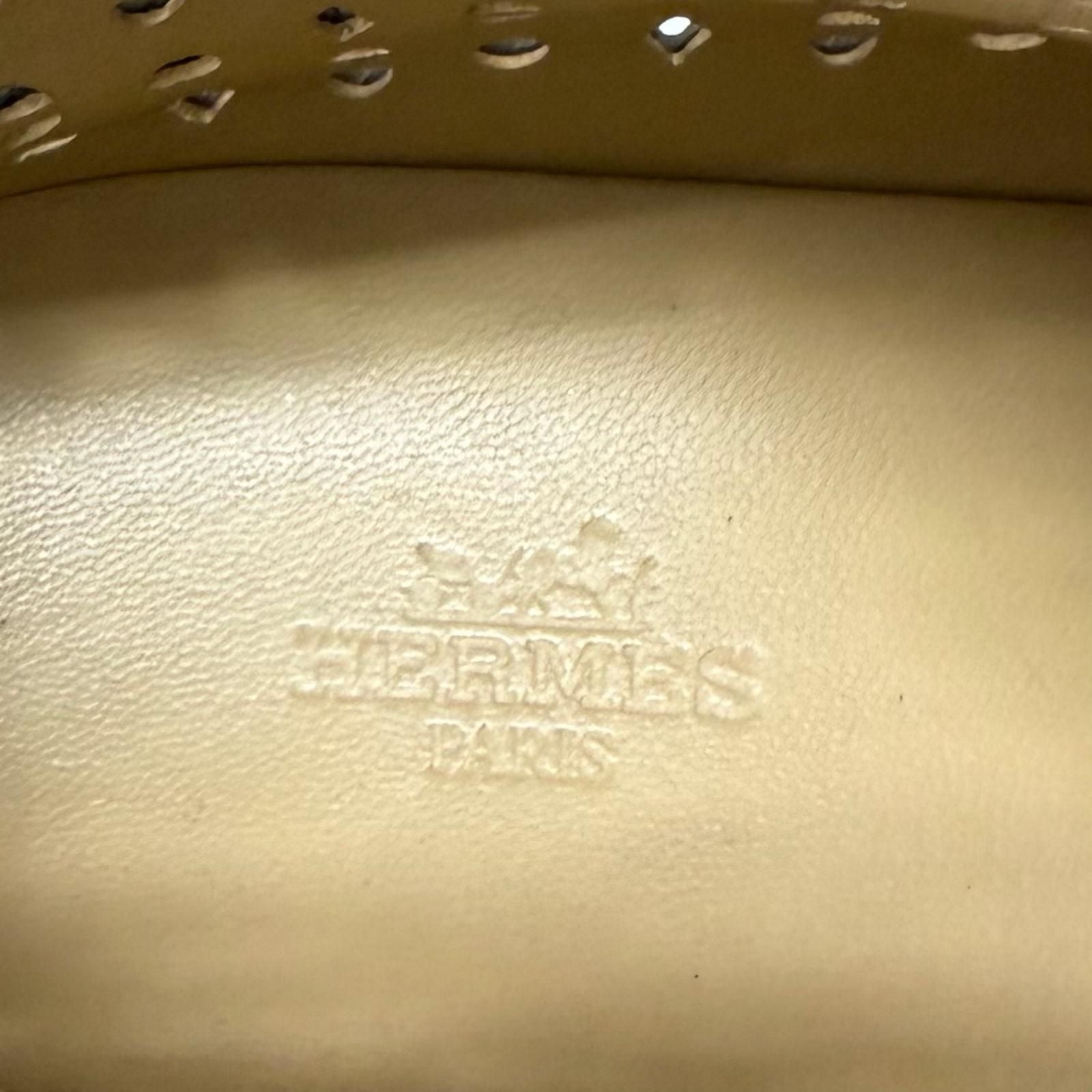 Hermes Jimi Leather Perforated Sneaker — view 8