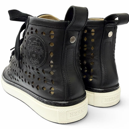 Hermes Jimi Leather Perforated Sneaker — view 5