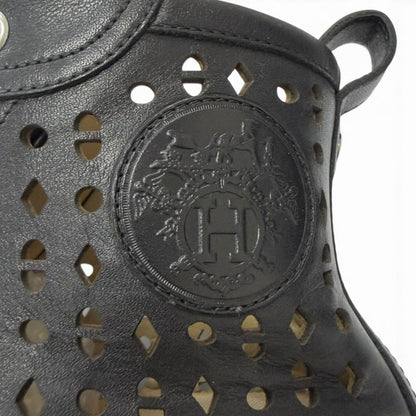 Hermes Jimi Leather Perforated Sneaker — view 6