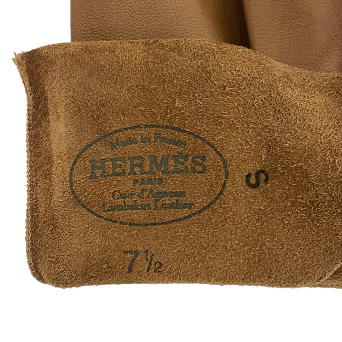 Hermes Gloves Brown Leather — view 4