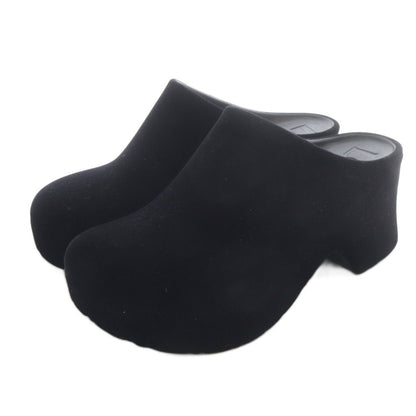 Loewe Terra Terraform Velour Clog Sandals 39 Black