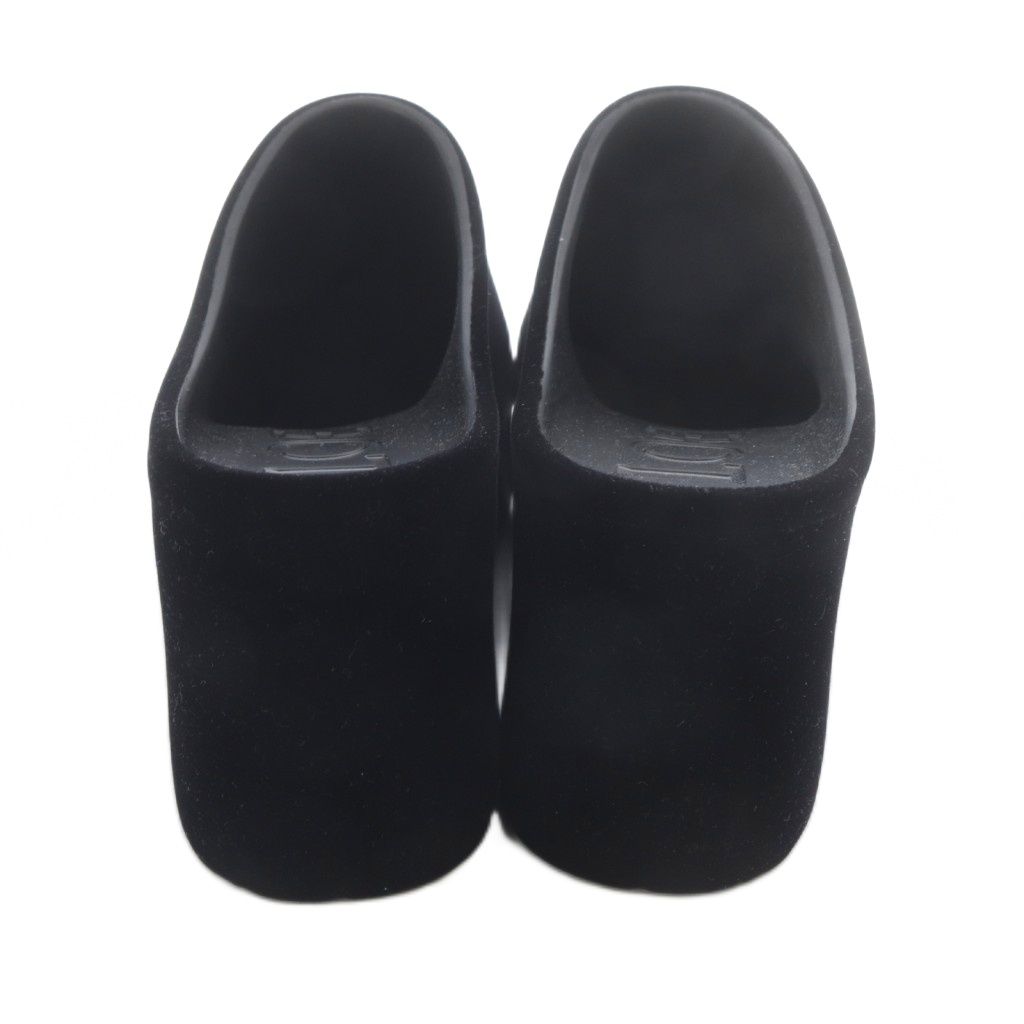 Loewe Terra Terraform Velour Clog Sandals 39 Black — view 5