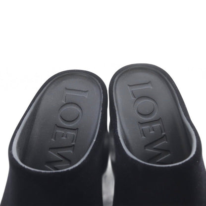 Loewe Terra Terraform Velour Clog Sandals 39 Black — view 4