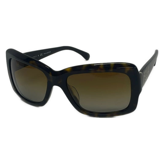 Chanel Sunglasses Brown Dark Gold Camellia Eyewear