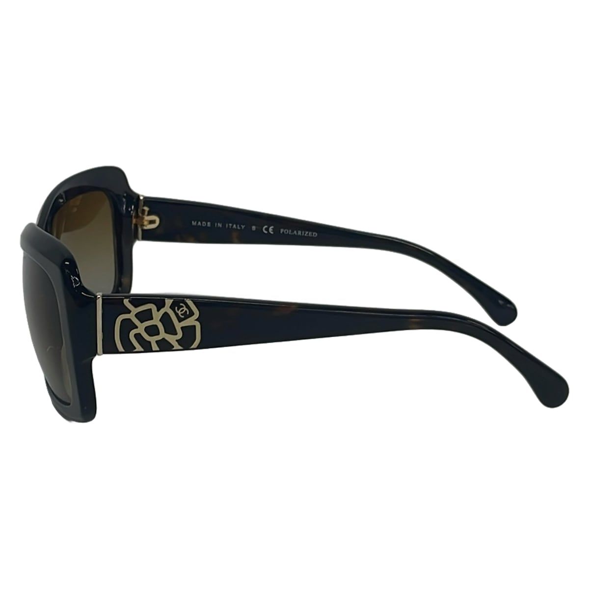 Chanel Sunglasses Brown Dark Gold Camellia Eyewear — view 2