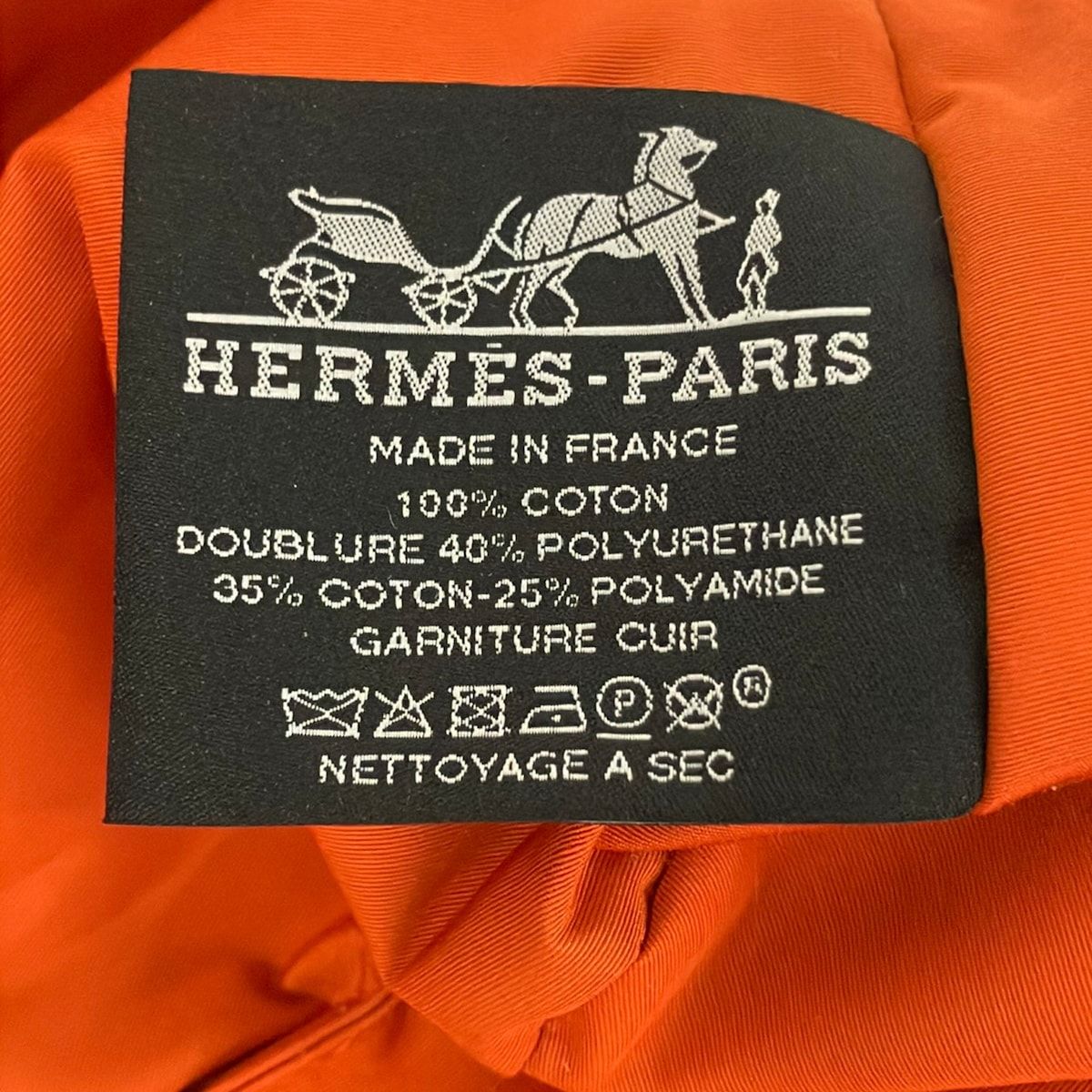 Hermes Pouch Light Beige Brown Silver Leather — view 5