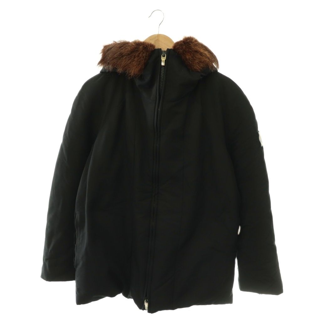 Moncler Blue Gammeblue Giubbino Hooded Down Jacket Zip Up 2 Navy DO AD