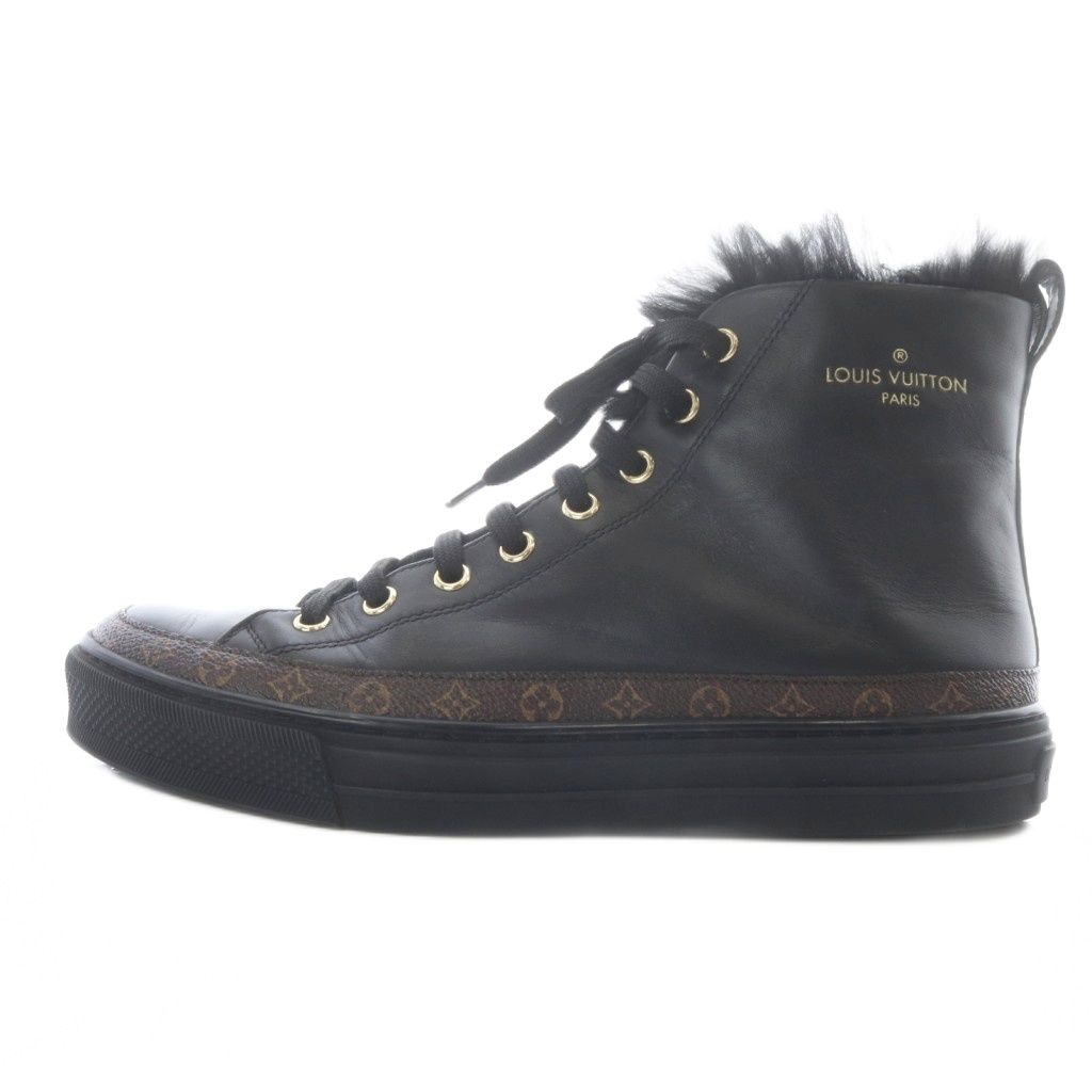 Louis Vuitton Stella Line High Cut Sneakers 37 Black