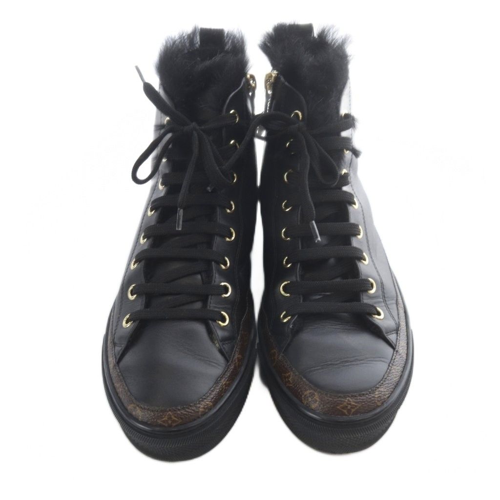 Louis Vuitton Stella Line High Cut Sneakers 37 Black — view 3