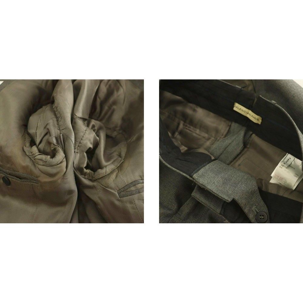 Balenciaga Suit Set Jacket Pants Vest 44 Gray AD — view 9