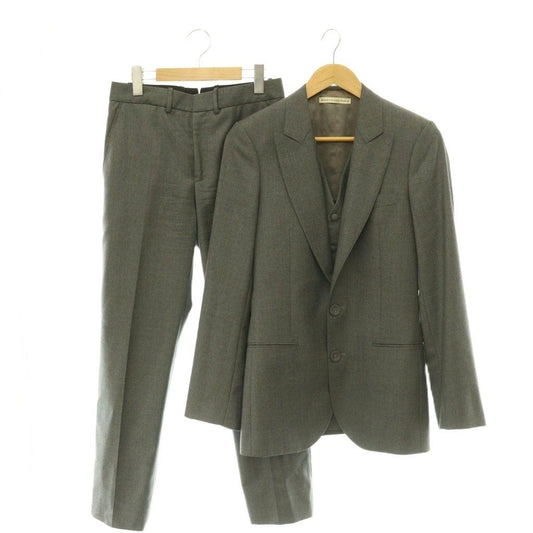 Balenciaga Suit Set Jacket Pants Vest 44 Gray AD
