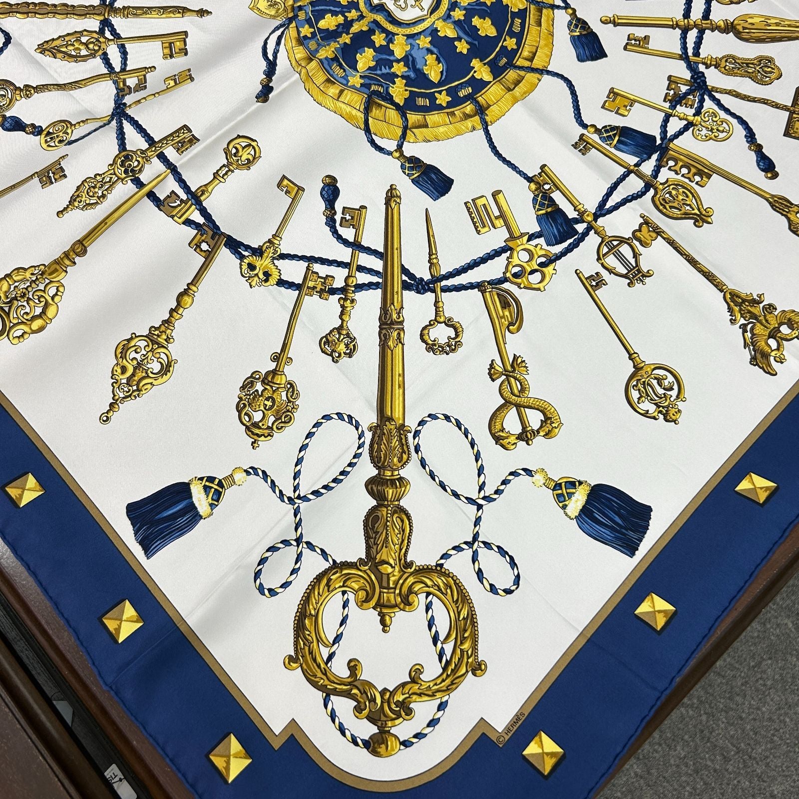 Hermes Key Motif Silk Scarf — view 3