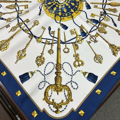 Hermes Key Motif Silk Scarf — view 3