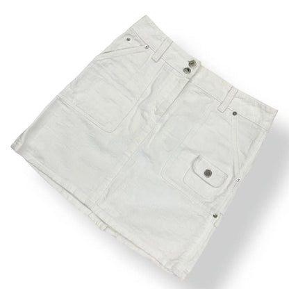 Louis Vuitton Skirt Mini Denim Monogram White 38 — view 2