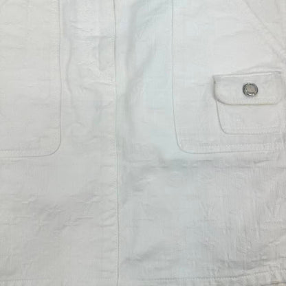 Louis Vuitton Skirt Mini Denim Monogram White 38 — view 9