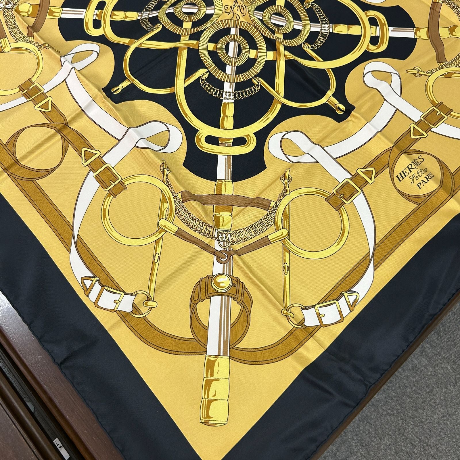 Hermes Carre 90 Apron Dole 90 Large Silk Scarf — view 3