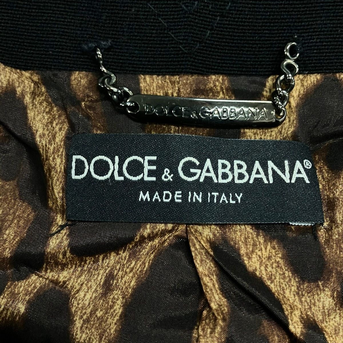 Dolce & Gabbana Coat 36 S Black Long Sleeve Zip Up Winter — view 3