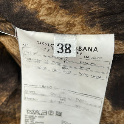 Dolce & Gabbana Jacket 38 S Black Long Sleeve Shoulder Pad Autumn Winter — view 5