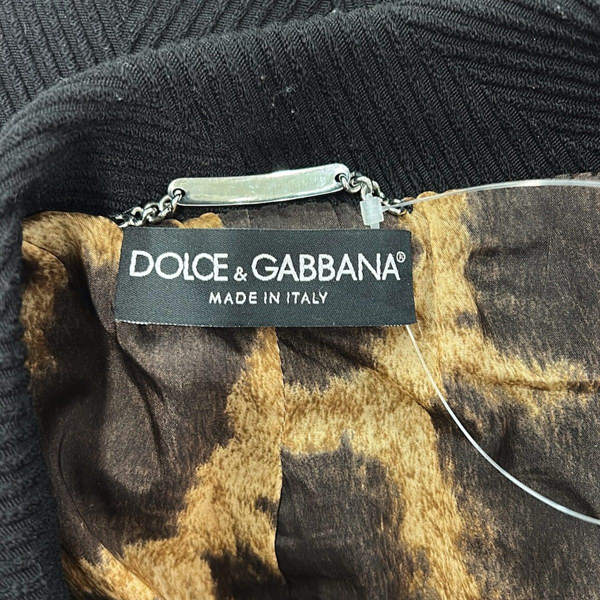 Dolce & Gabbana Jacket 38 S Black Long Sleeve Shoulder Pad Autumn Winter — view 3