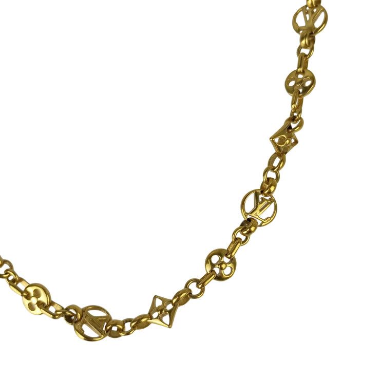 Louis Vuitton Necklace Collier Cles Easy in Lock Gold Metal — view 3