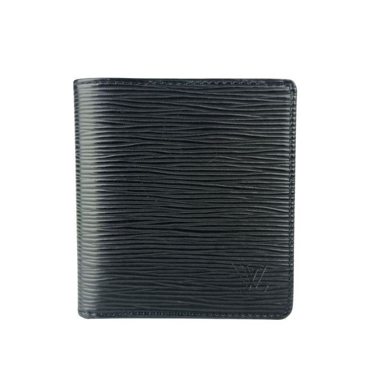 Louis Vuitton Bifold Wallet Porto Billets Cult Cles Black Epi Billfold