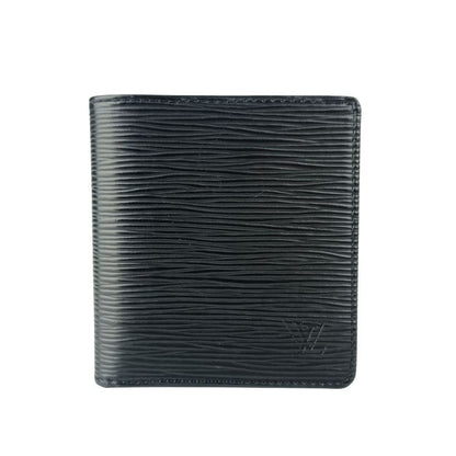 Louis Vuitton Bifold Wallet Porto Billets Cult Cles Black Epi Billfold